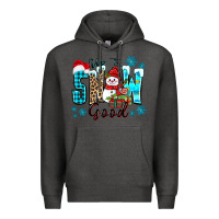 Charcoal Heather up to snow good Premium Hoodie - Zillion Design Studio