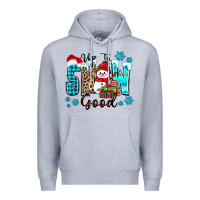 Heather Grey up to snow good Premium Hoodie - Zillion Design Studio