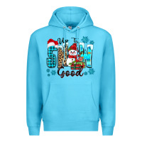 Ocean Blue up to snow good Premium Hoodie - Zillion Design Studio