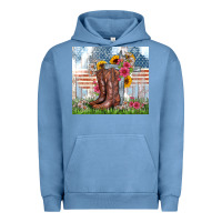 Pigment Pebble Blue christian western Urban Hoodie - Zillion Design Studio