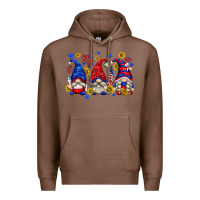 Chestnut American gnomes with sunflowers Premium Hoodie - texasbilliewilder