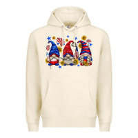 Tofu American gnomes with sunflowers Premium Hoodie - texasbilliewilder