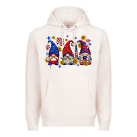 Pale Pink American gnomes with sunflowers Premium Hoodie - texasbilliewilder