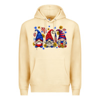Pina Colada American gnomes with sunflowers Premium Hoodie - texasbilliewilder