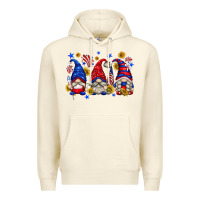 Sandshell American gnomes with sunflowers Premium Hoodie - texasbilliewilder