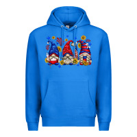 True Royal American gnomes with sunflowers Premium Hoodie - texasbilliewilder