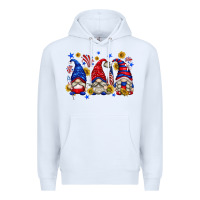 White American gnomes with sunflowers Premium Hoodie - texasbilliewilder