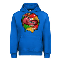 Cobalt juneteenth day lips Urban Hoodie - texasbilliewilder