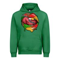 Emerald juneteenth day lips Urban Hoodie - texasbilliewilder