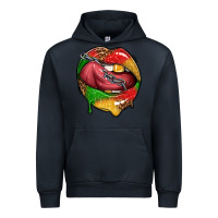 Navy juneteenth day lips Urban Hoodie - texasbilliewilder