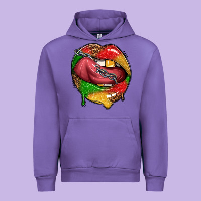 Urban Hoodie juneteenth day lips