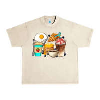 Sandshell Breakfast Coffee Cups Urban Heavy Tee - Artiststas