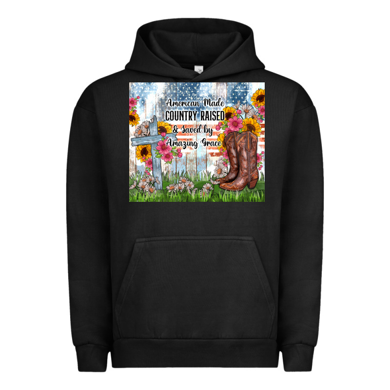Christian Western American Made Country Raised Urban Hoodie by Zillion Design Studio | Teevron
