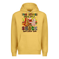 Antique Gold torn between looki like a snack and eatin one Premium Hoodie - Zillion Design Studio