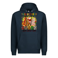 Navy torn between looki like a snack and eatin one Premium Hoodie - Zillion Design Studio