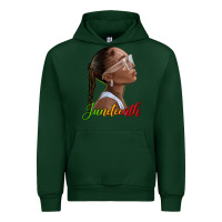 Forest Green juneteenth black woman Urban Hoodie - texasbilliewilder