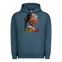 Pigment Midnight Navy juneteenth black woman Urban Hoodie - texasbilliewilder