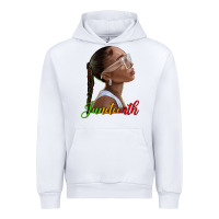 White juneteenth black woman Urban Hoodie - texasbilliewilder