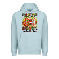 Blue Mist torn between looki like a snack and eatin one Premium Hoodie - Zillion Design Studio