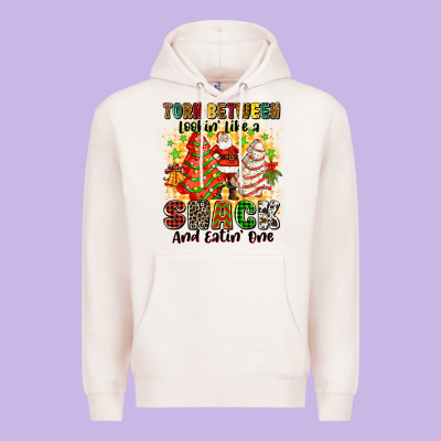 Torn Between Looki Like A Snack And Eatin One Premium Hoodie Designed By Zillion Design Studio