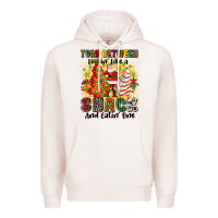 Pale Pink torn between looki like a snack and eatin one Premium Hoodie - Zillion Design Studio