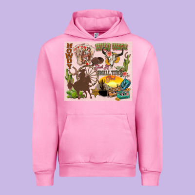 Wild West Western Urban Hoodie Designed By Zillion Design Studio