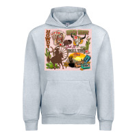 Heather Grey wild west western Urban Hoodie - Zillion Design Studio
