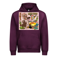 Mauve Wine wild west western Urban Hoodie - Zillion Design Studio