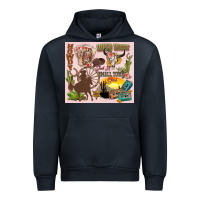 Navy wild west western Urban Hoodie - Zillion Design Studio