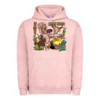 Pigment Salmon wild west western Urban Hoodie - Zillion Design Studio