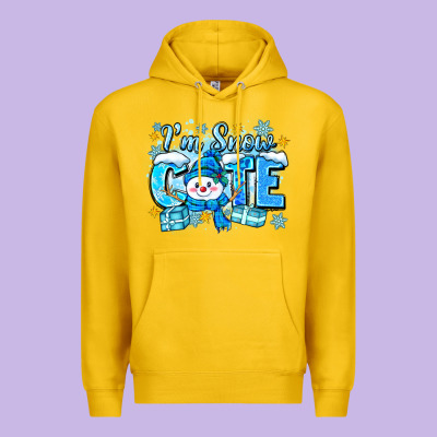 Im Snow Cute Premium Hoodie Designed By Zillion Design Studio