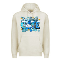 Oatmeal Heather im snow cute Premium Hoodie - Zillion Design Studio