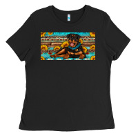 Black rottweiler with sunflowers license plate Ladies Tee - Artiststas