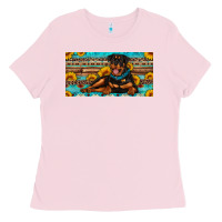 Bubblegum Pink rottweiler with sunflowers license plate Ladies Tee - Artiststas