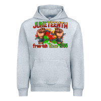 Heather Grey juneteenth free ish since 1865 Urban Hoodie - texasbilliewilder