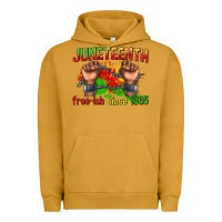 Pigment Peanut Butter juneteenth free ish since 1865 Urban Hoodie - texasbilliewilder