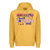 Mustard American heart southern soul Premium Hoodie - texasbilliewilder
