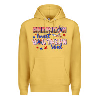 Antique Gold American heart southern soul Premium Hoodie - texasbilliewilder
