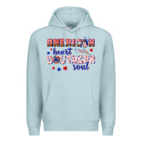 Blue Mist American heart southern soul Premium Hoodie - texasbilliewilder