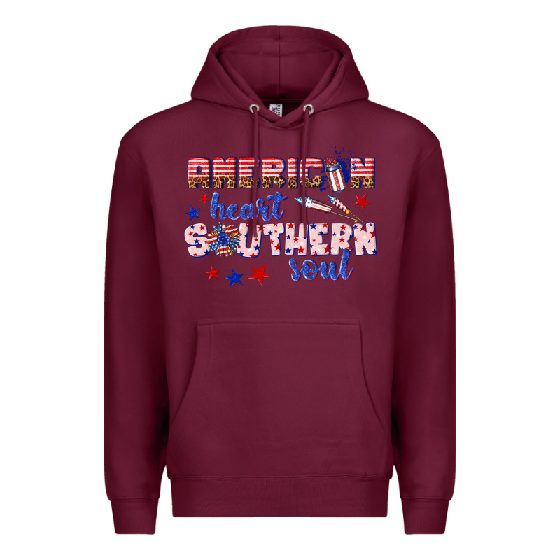 American Heart Southern Soul Premium Hoodie by texasbilliewilder | Teevron