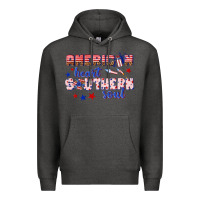 Charcoal Heather American heart southern soul Premium Hoodie - texasbilliewilder