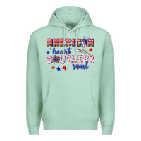 Seafoam American heart southern soul Premium Hoodie - texasbilliewilder