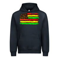 Navy juneteenth flag Urban Hoodie - texasbilliewilder