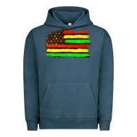 Pigment Midnight Navy juneteenth flag Urban Hoodie - texasbilliewilder