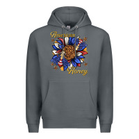 Rock American honey with bee Premium Hoodie - texasbilliewilder