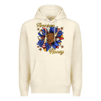 Sandshell American honey with bee Premium Hoodie - texasbilliewilder