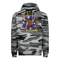 Slate Camo American honey with bee Premium Hoodie - texasbilliewilder
