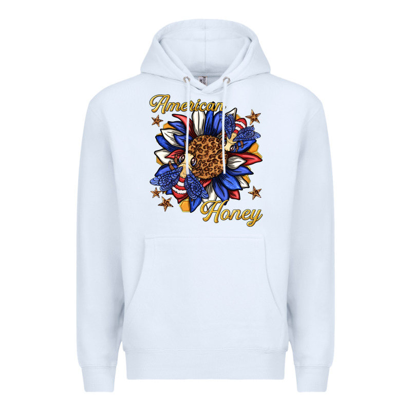 American Honey With Bee Premium Hoodie by texasbilliewilder | Teevron