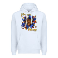 White American honey with bee Premium Hoodie - texasbilliewilder