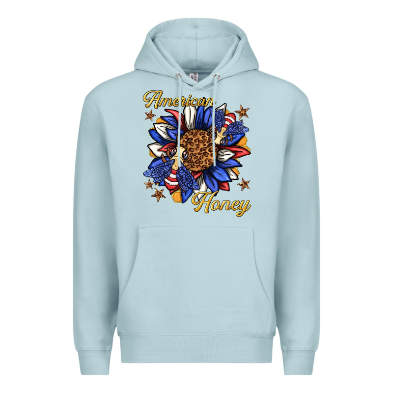 American Honey With Bee Premium Hoodie by texasbilliewilder | Teevron